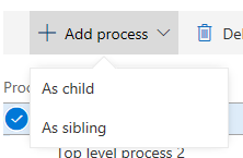 Add process Adding a process.