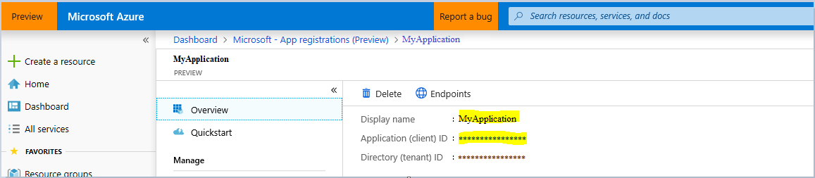 Application ID in Microsoft Entra ID in the Azure portal.