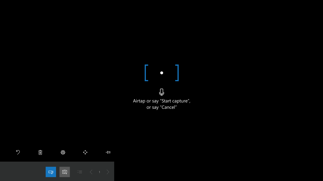 Captura de pantalla del modo de vídeo habilitado en Dynamics 365 Remote Assist