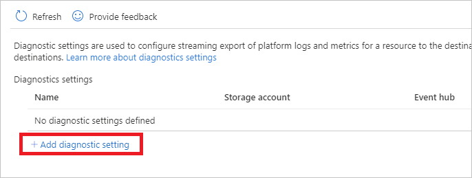 Incorporación de la configuración de diagnóstico