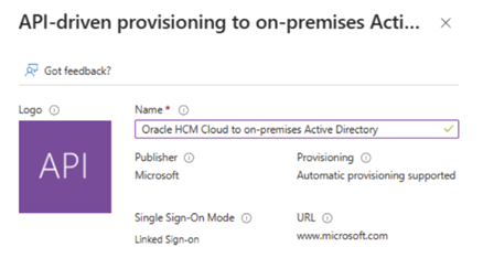 Diagrama del aprovisionamiento controlado por API en Active Directory local.