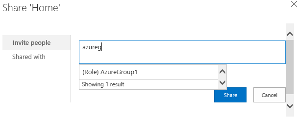 Búsqueda de selector de personas en el grupo Microsoft Entra