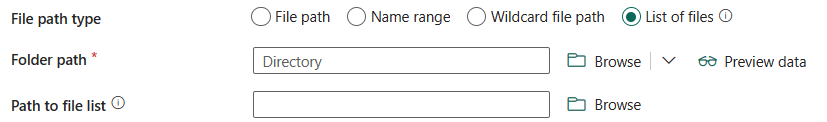 Screenshot showing path to file list.