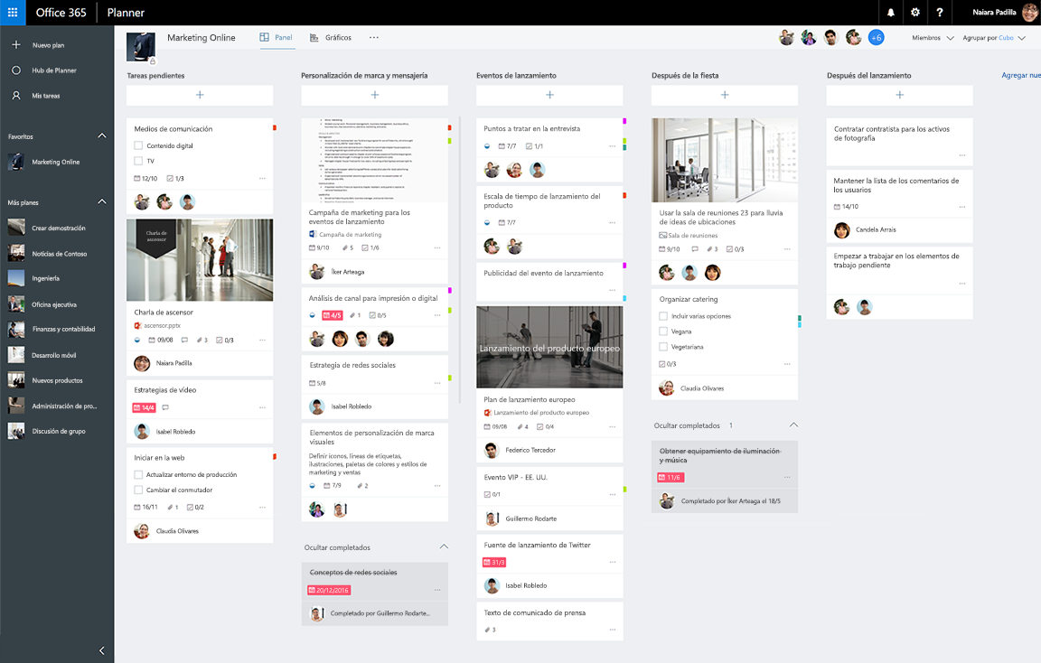 aplicaciones parecidas a trello - Microsoft Planner