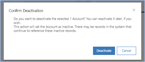 Confirm household deactivation Confirm household deactivation.