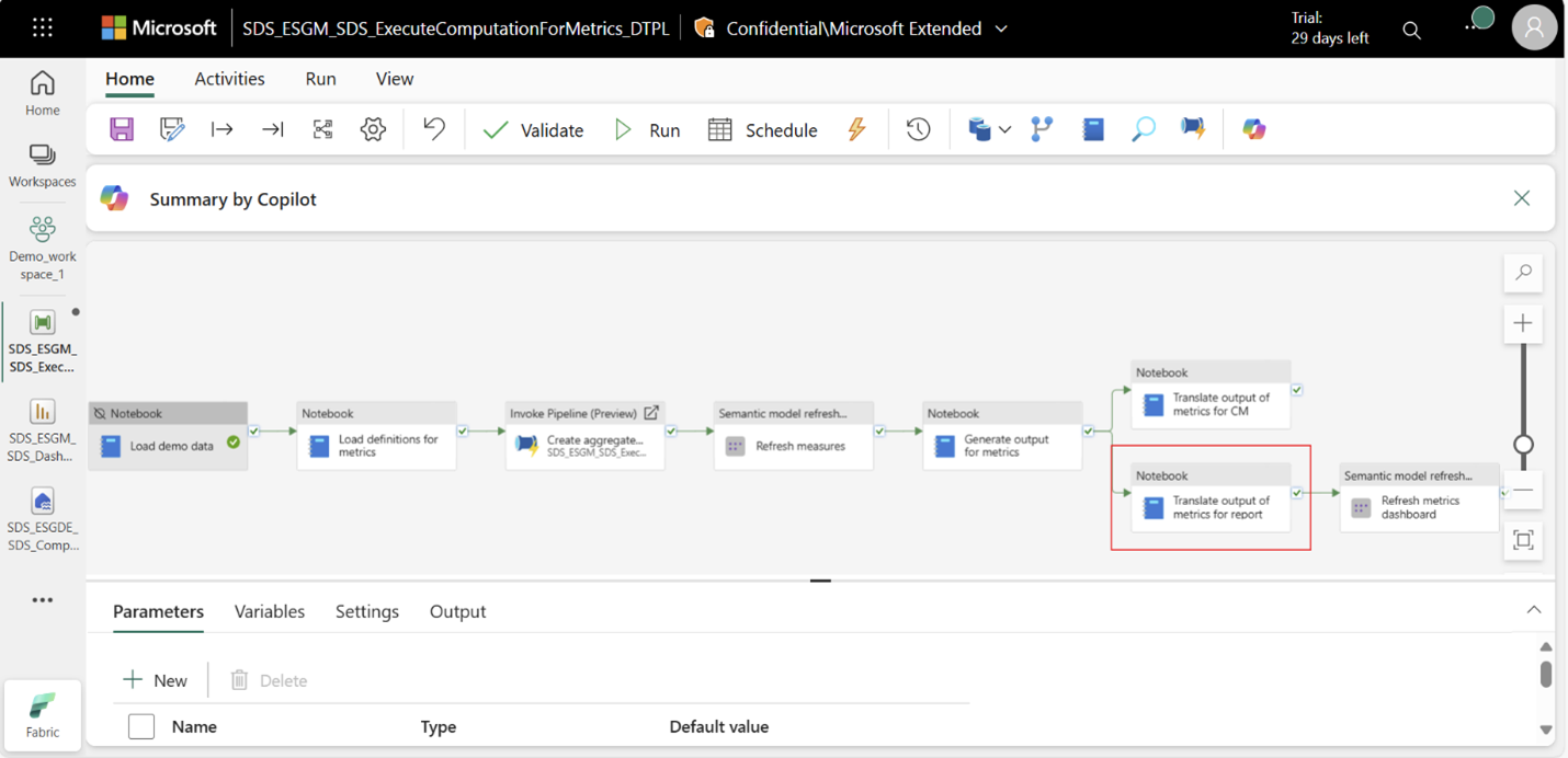 Captura de pantalla de la ejecución de la actividad.