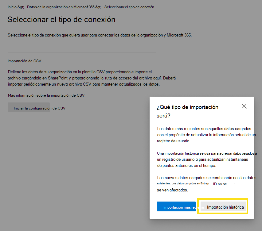 Una captura de pantalla muestra cómo iniciar la importación. 