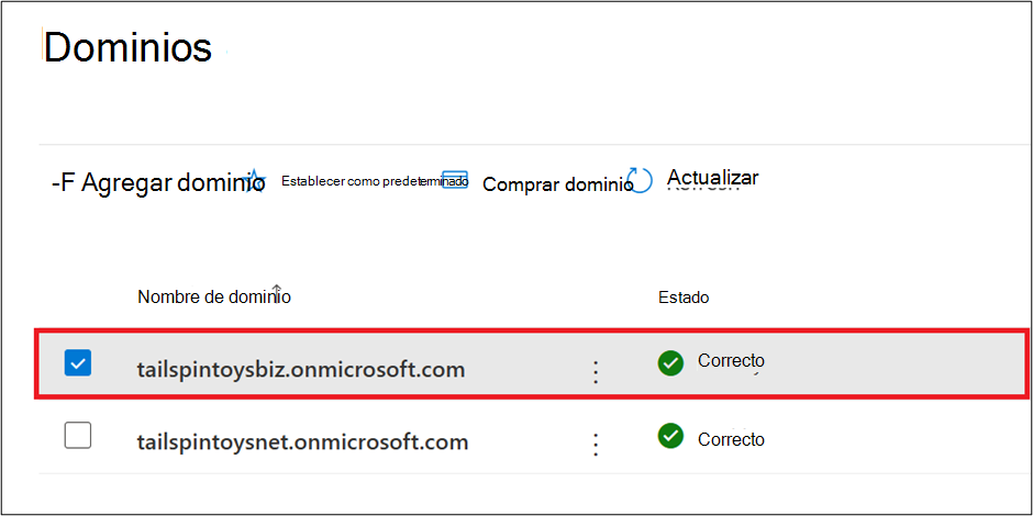 ¿Cuál es el dominio de Outlook? 5 onmicrosoft domains