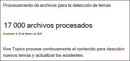 Captura de pantalla del análisis de los archivos procesados.