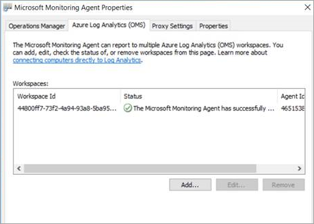 Propiedades del Agente de supervisión de Microsoft