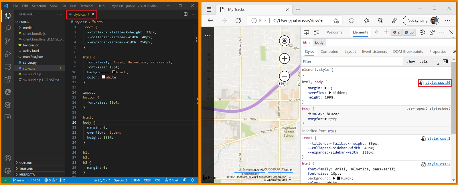 Abrir archivos de origen en Visual Studio Code - Microsoft Edge Development  | Microsoft Learn