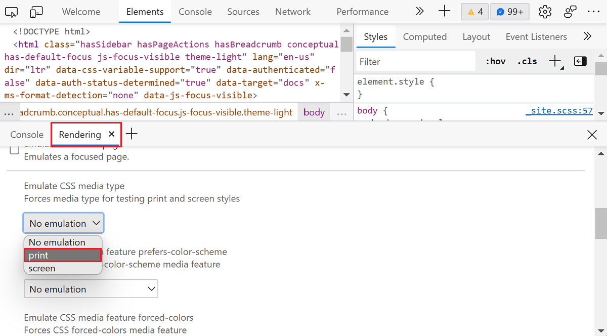 Forzar El Modo De Vista Previa De Impresión Microsoft Edge Development Microsoft Learn 3098