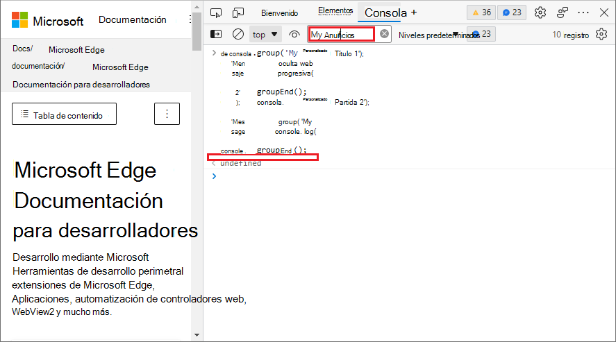 Cuando la cadena de filtro no coincide con una etiqueta de grupo, no se muestran ni el grupo ni sus miembros.