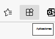 El icono Aplicaciones se puede mostrar en la barra de herramientas para obtener acceso rápido.