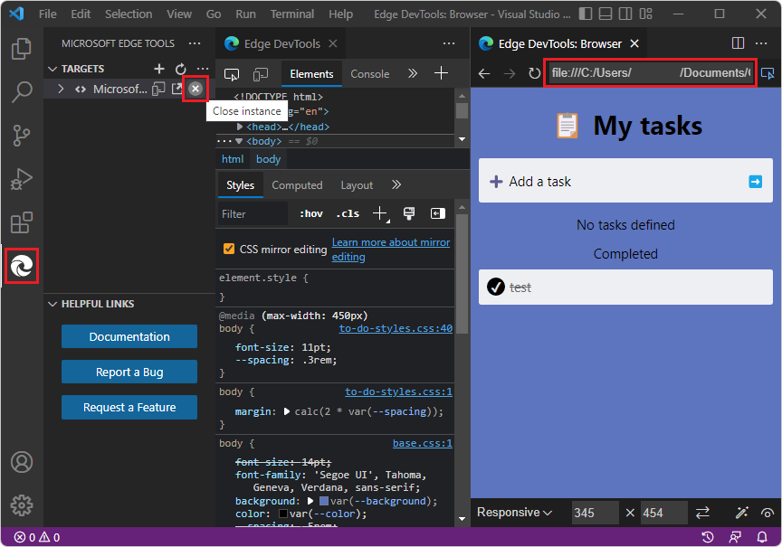 Introducción al uso de la extensión DevTools para Visual Studio Code Microsoft Edge