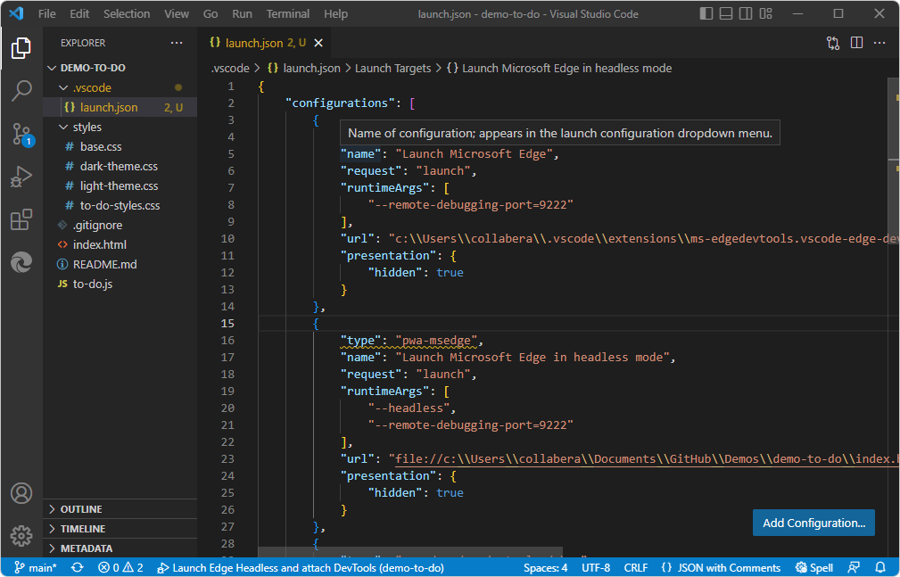 Visual Studio Code Package Json Intellisense