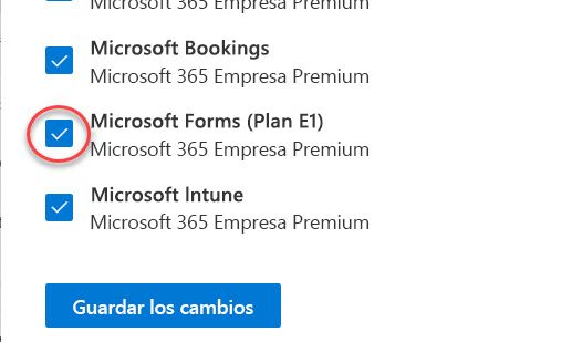 Botón de alternancia de Microsoft Forms