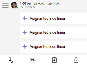 Captura de pantalla que muestra cómo asignar líneas telefónicas y teléfonos de escritorio de Teams.