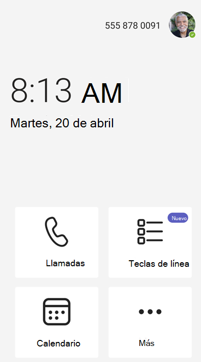Captura de pantalla de inicio.