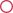 Círculo rojo abierto, indica Ocupado.