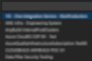 Captura de pantalla que muestra la opción de suscripción para el aprovisionamiento.