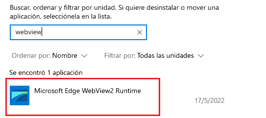 En la captura de pantalla se muestra el campo de búsqueda en la configuración de Windows.