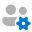 Diagrama que muestra el símbolo de configuración de usuario
