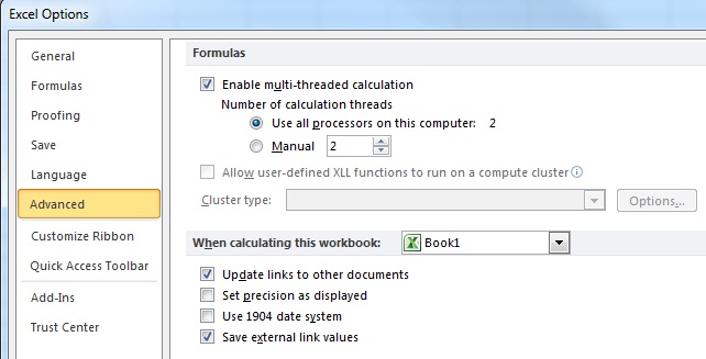 Rendimiento de Excel: mejorar el rendimiento del cálculo | Microsoft Learn