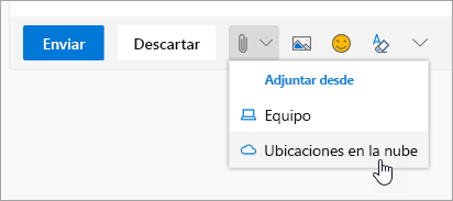 Adjuntos a la nube
