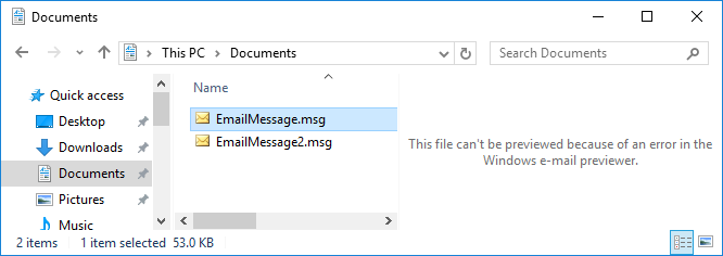No se pueden obtener vistas previas de los archivos .msg en Windows  Explorador de archivos - Outlook | Microsoft Learn