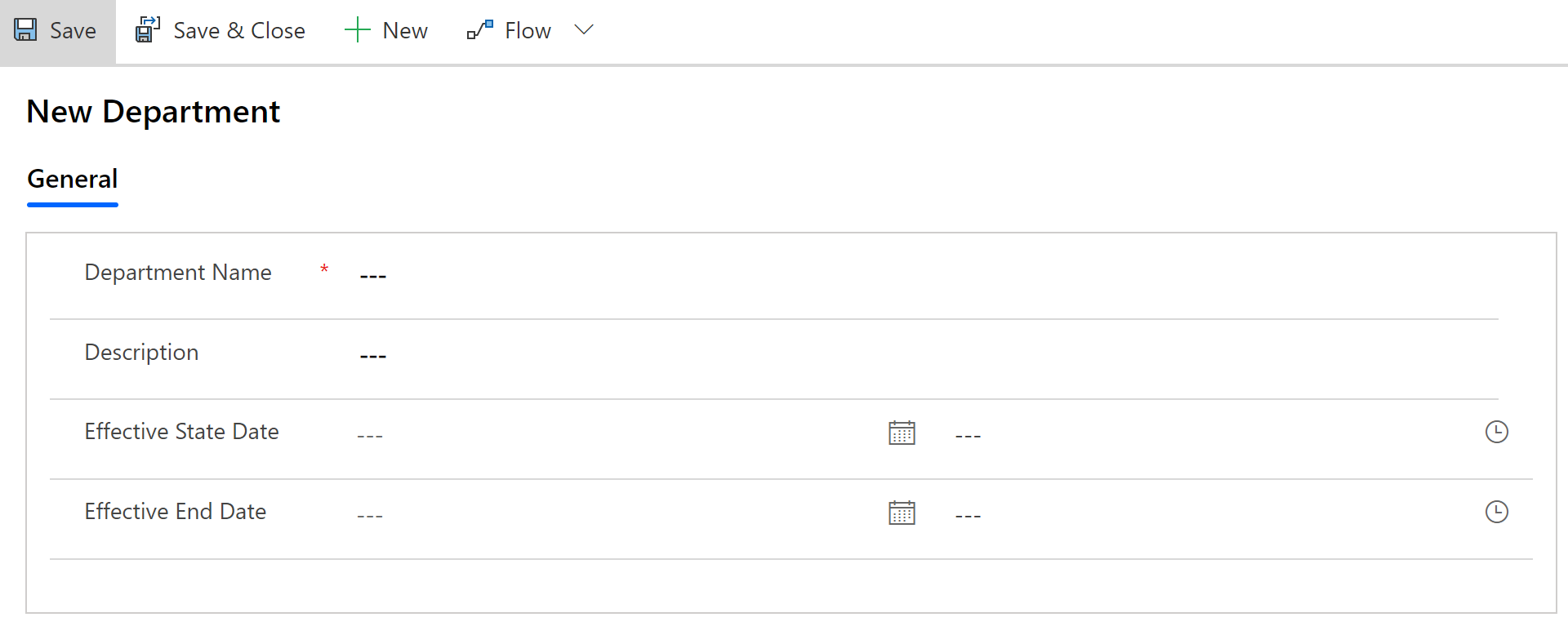 Departamento nuevo - introducir detalles.