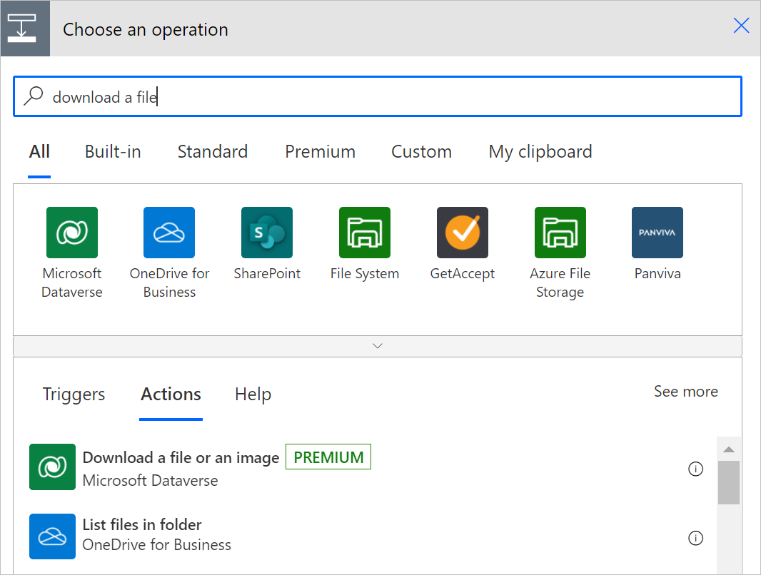 Cargar o descargar contenido de imágenes y archivos - Power Automate |  Microsoft Learn