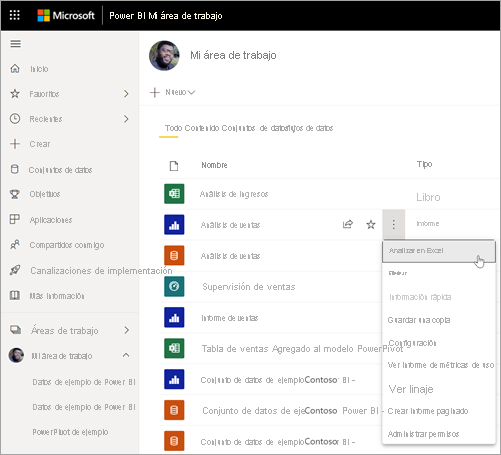 Uso De Power Bi Con Analizar En Excel Power Bi Microsoft Learn 8487