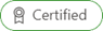 Captura de pantalla del distintivo de certificación.