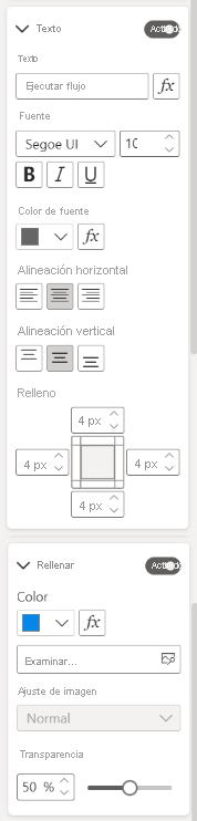 Aplicación de formato al flujo.