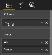 Screenshot of the table data view mapping data binds.