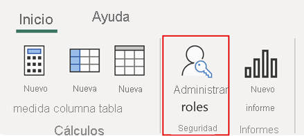 Captura de pantalla del botón de administración de roles.