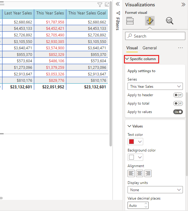 Visualización De Tablas En Los Informes Y Los Paneles De Power Bi Power Bi Microsoft Learn 3984