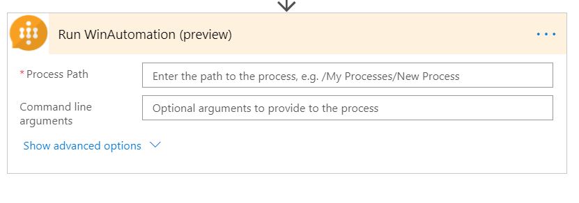 Configurar la acción WinAutomation