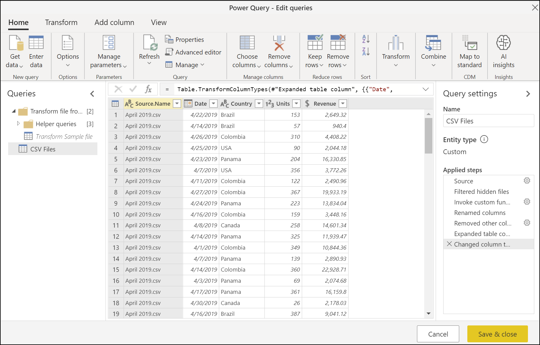 Combinar Archivos Csv En Power Query Power Query Microsoft Learn 6642