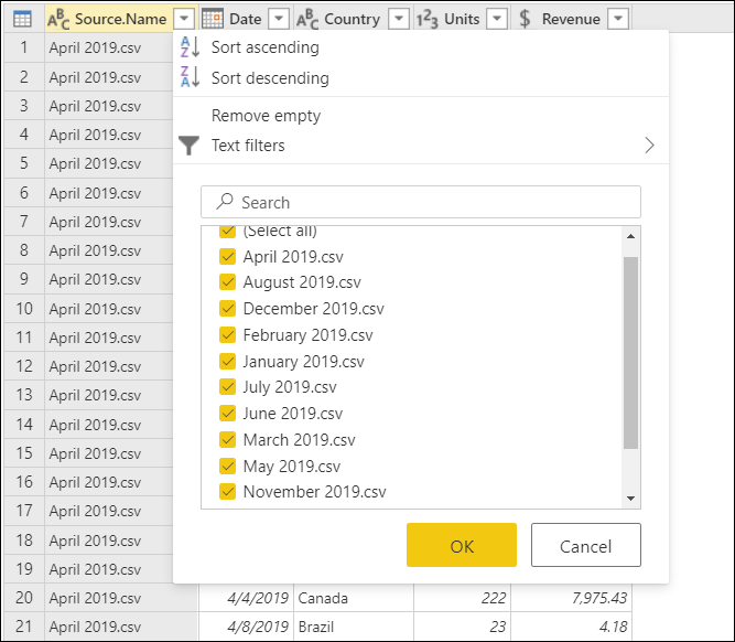 Combinar Archivos Csv En Power Query Power Query Microsoft Learn 9571