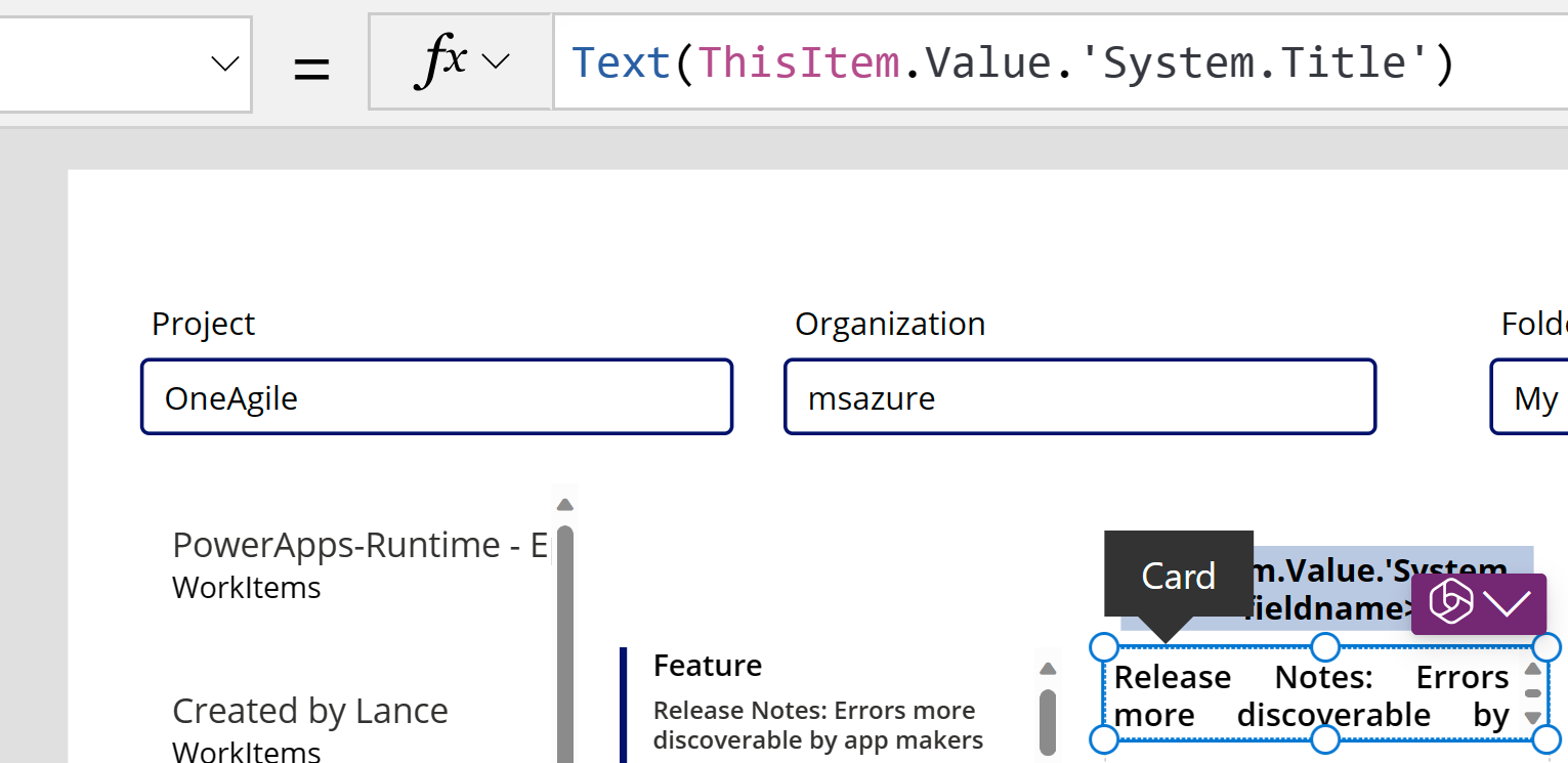 Control Entrada de texto que hace referencia al título del elemento de trabajo. Este es un control de entrada de texto que hace referencia al título del elemento de trabajo.