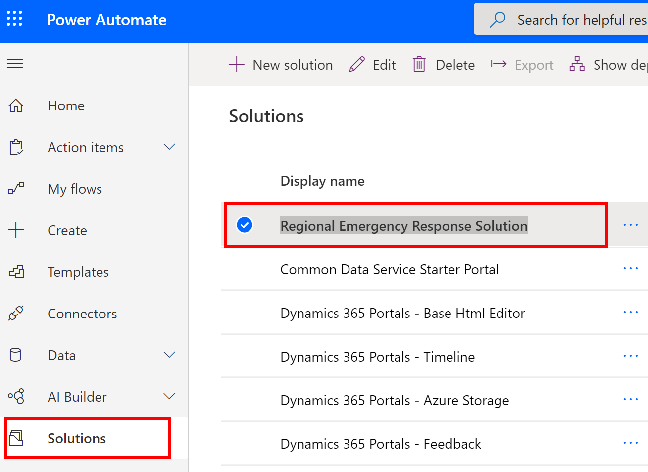Abrir la solución Abra la solución.