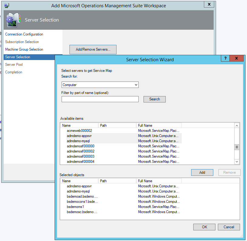 Grupo de configuración de Operations Manager