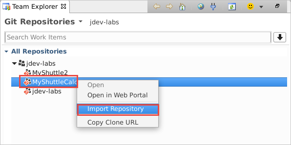 Select Import Repositories.