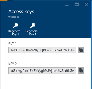 Dos claves dentro de Claves de acceso