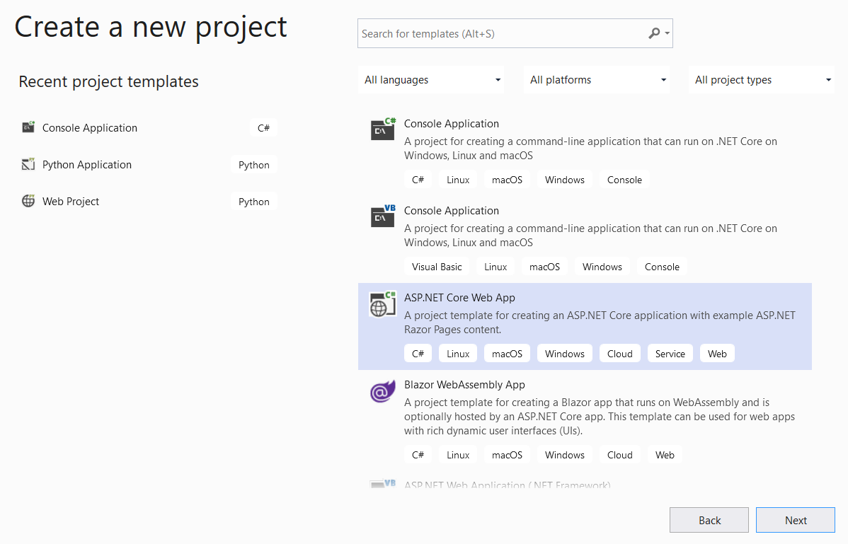 Creación de un proyecto en la nube