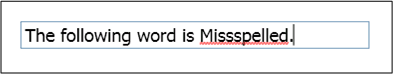 Textbox with spell-checking