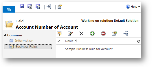 Reglas de negocio sobre un campo en Dynamics CRM