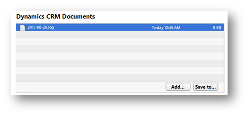 iTunes Guardar archivo de registro de Dynamics CRM